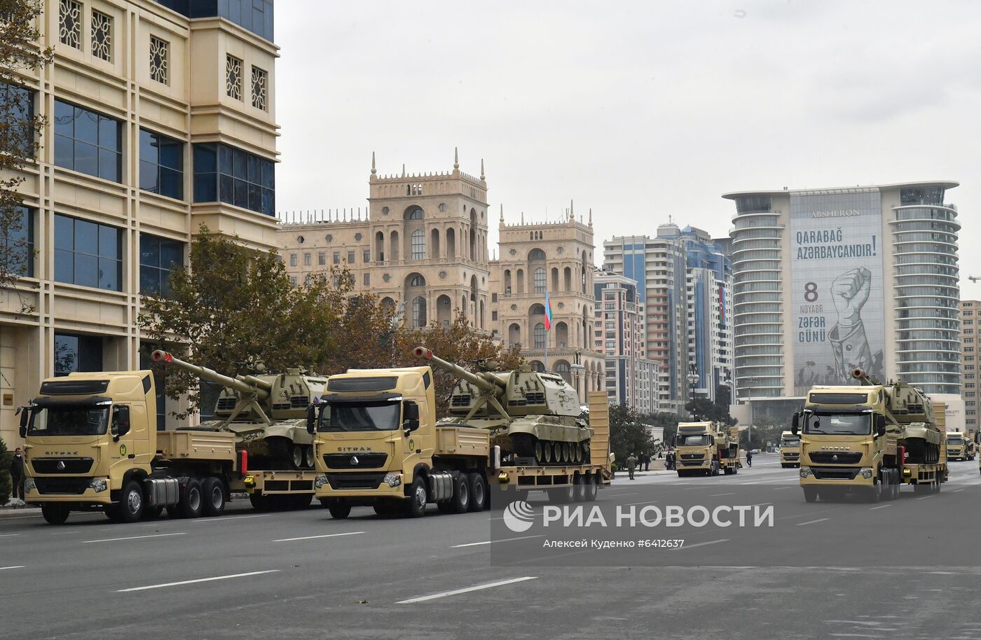 Репетиция военного парада в Баку