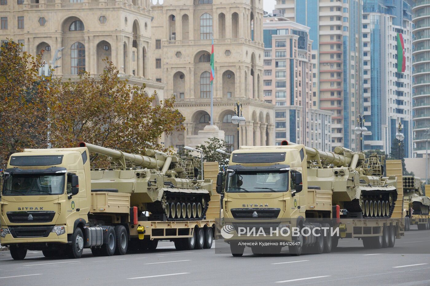 Репетиция военного парада в Баку