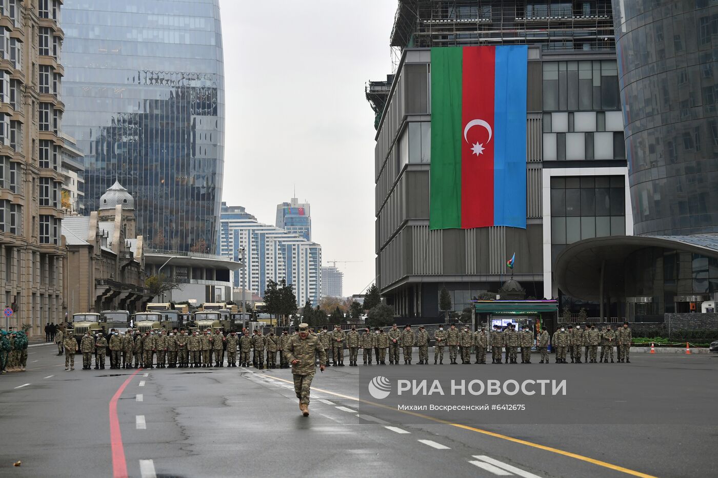 Репетиция военного парада в Баку