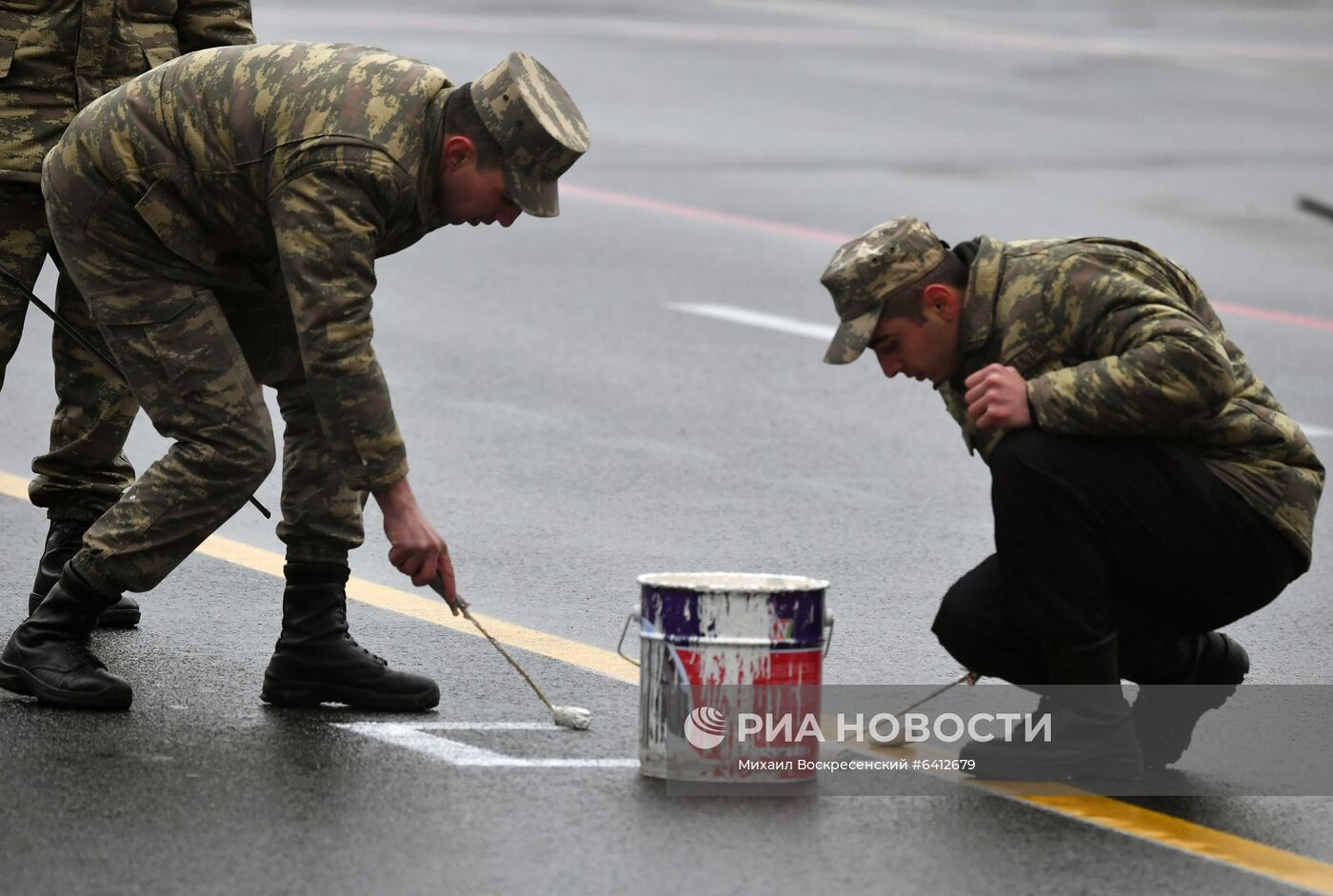 Репетиция военного парада в Баку