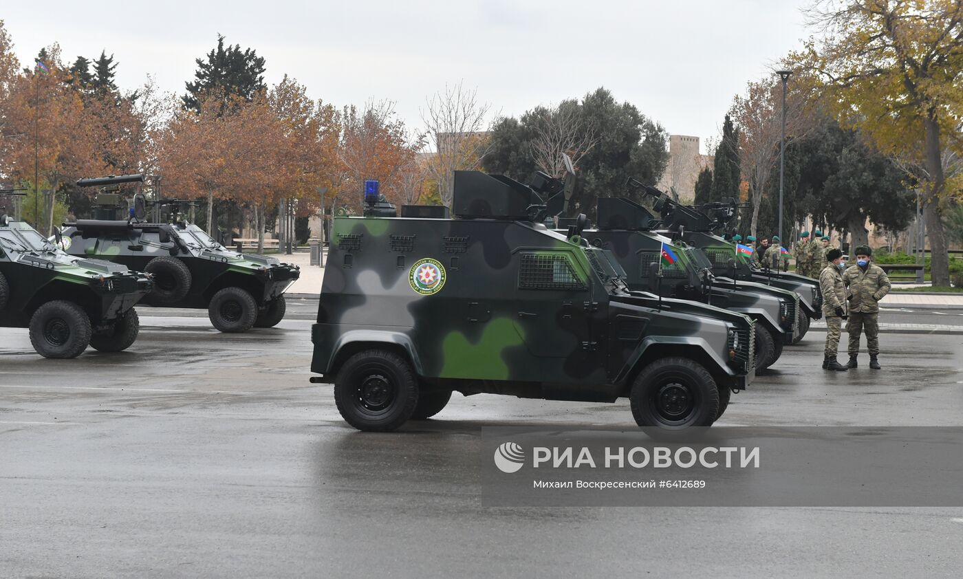 Репетиция военного парада в Баку