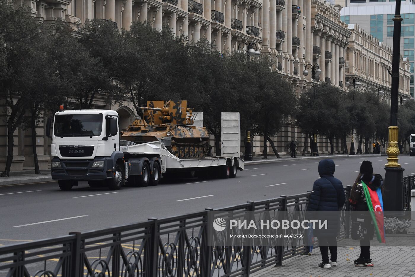 Репетиция военного парада в Баку