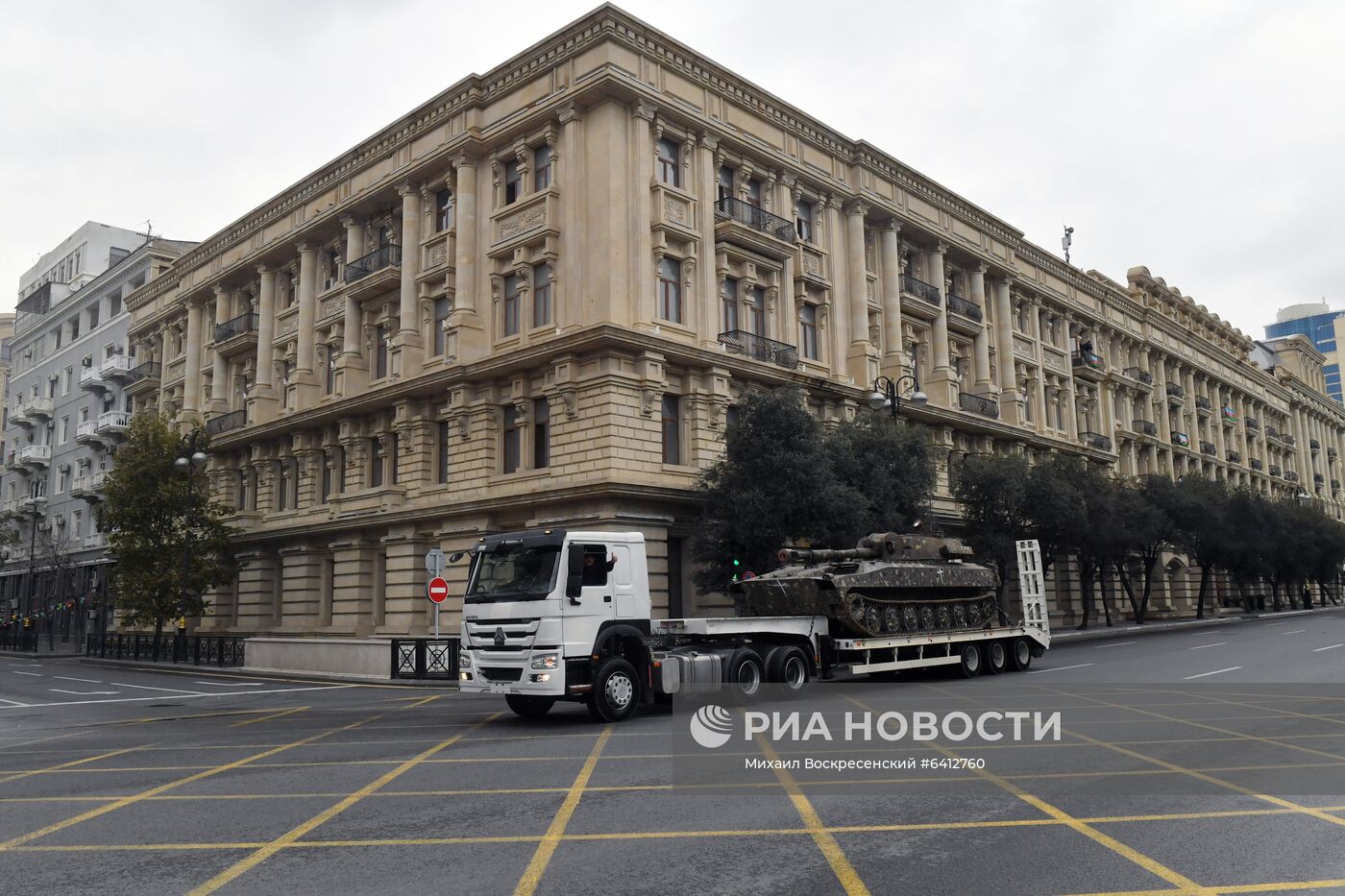 Репетиция военного парада в Баку