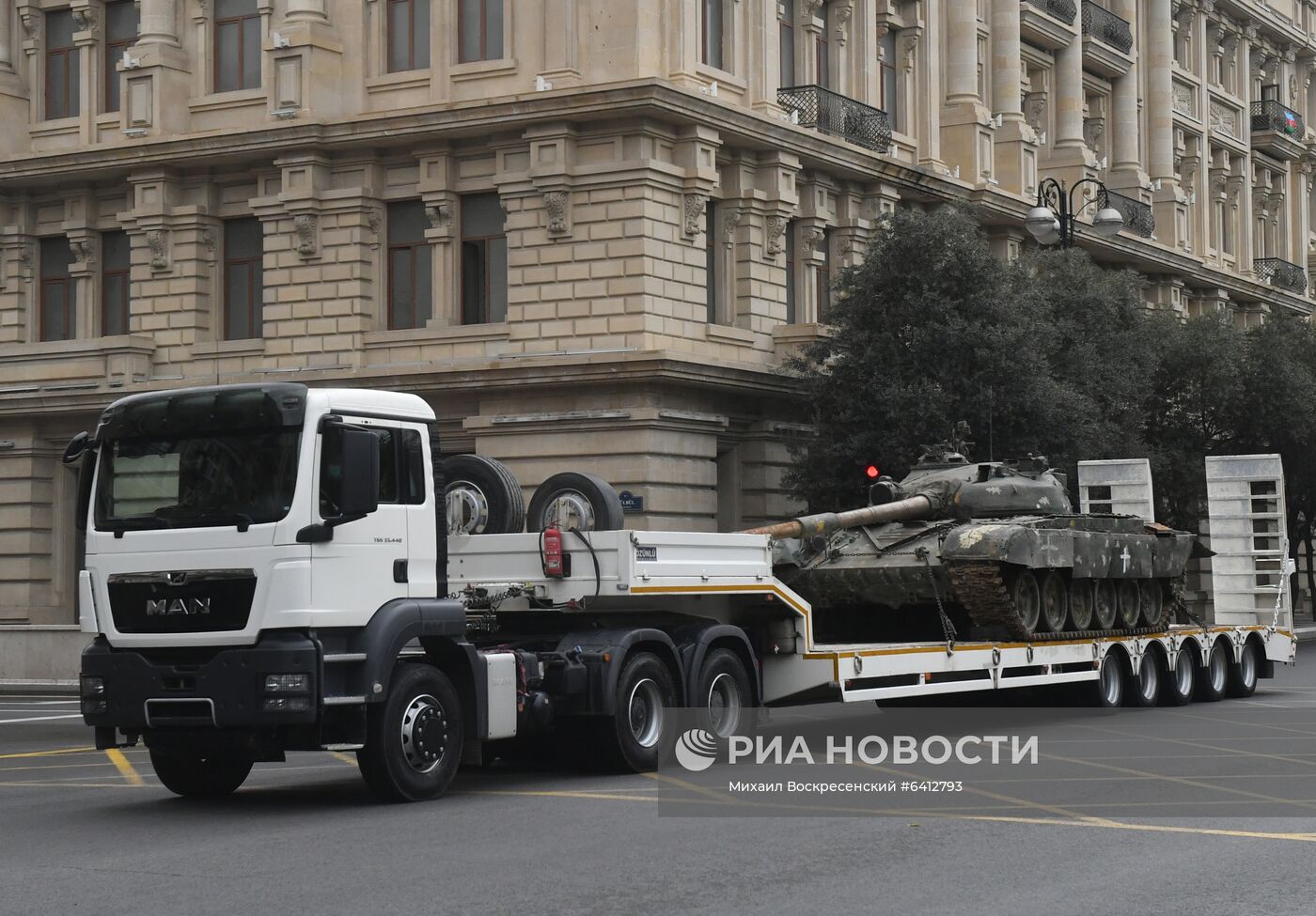 Репетиция военного парада в Баку