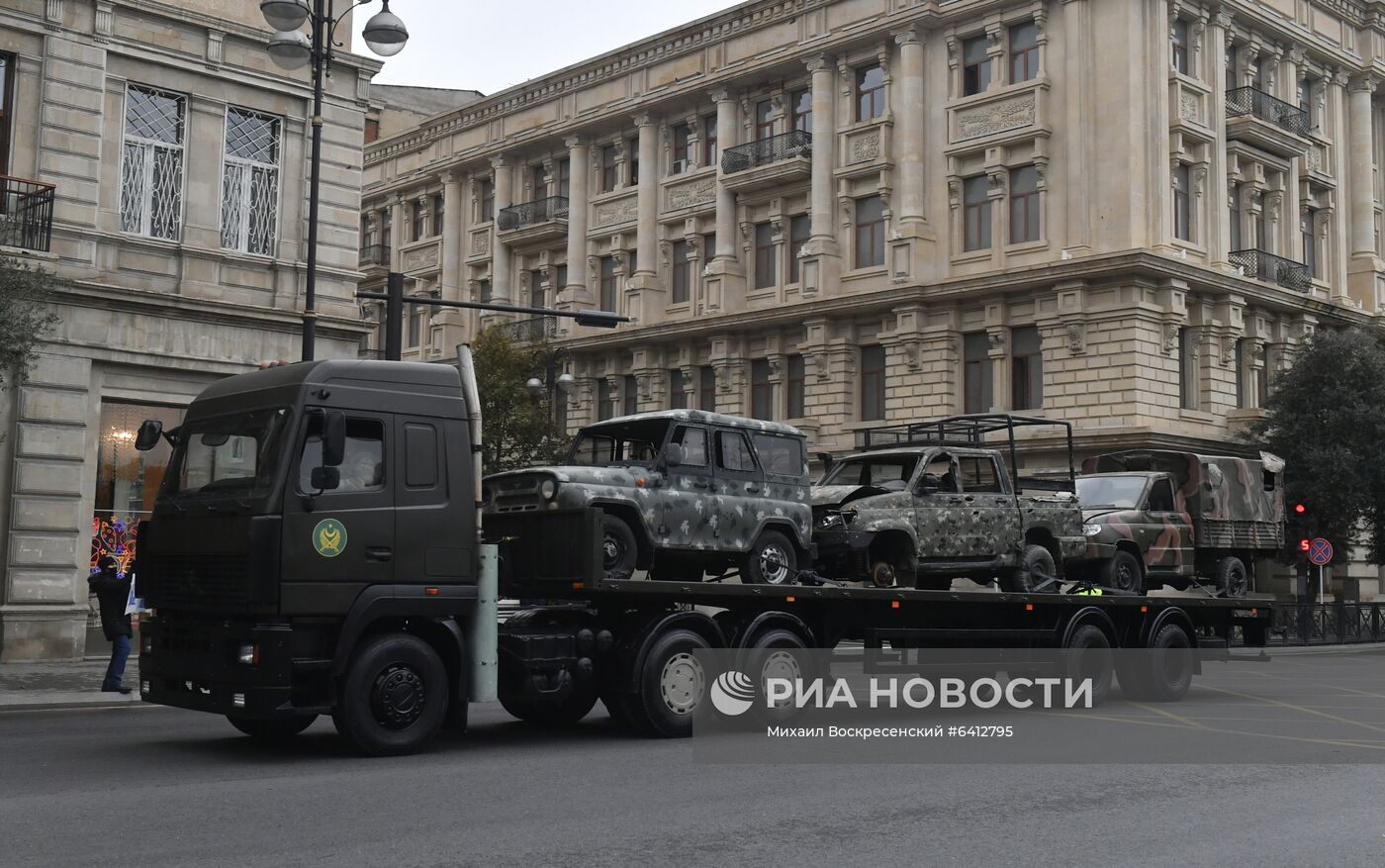 Репетиция военного парада в Баку