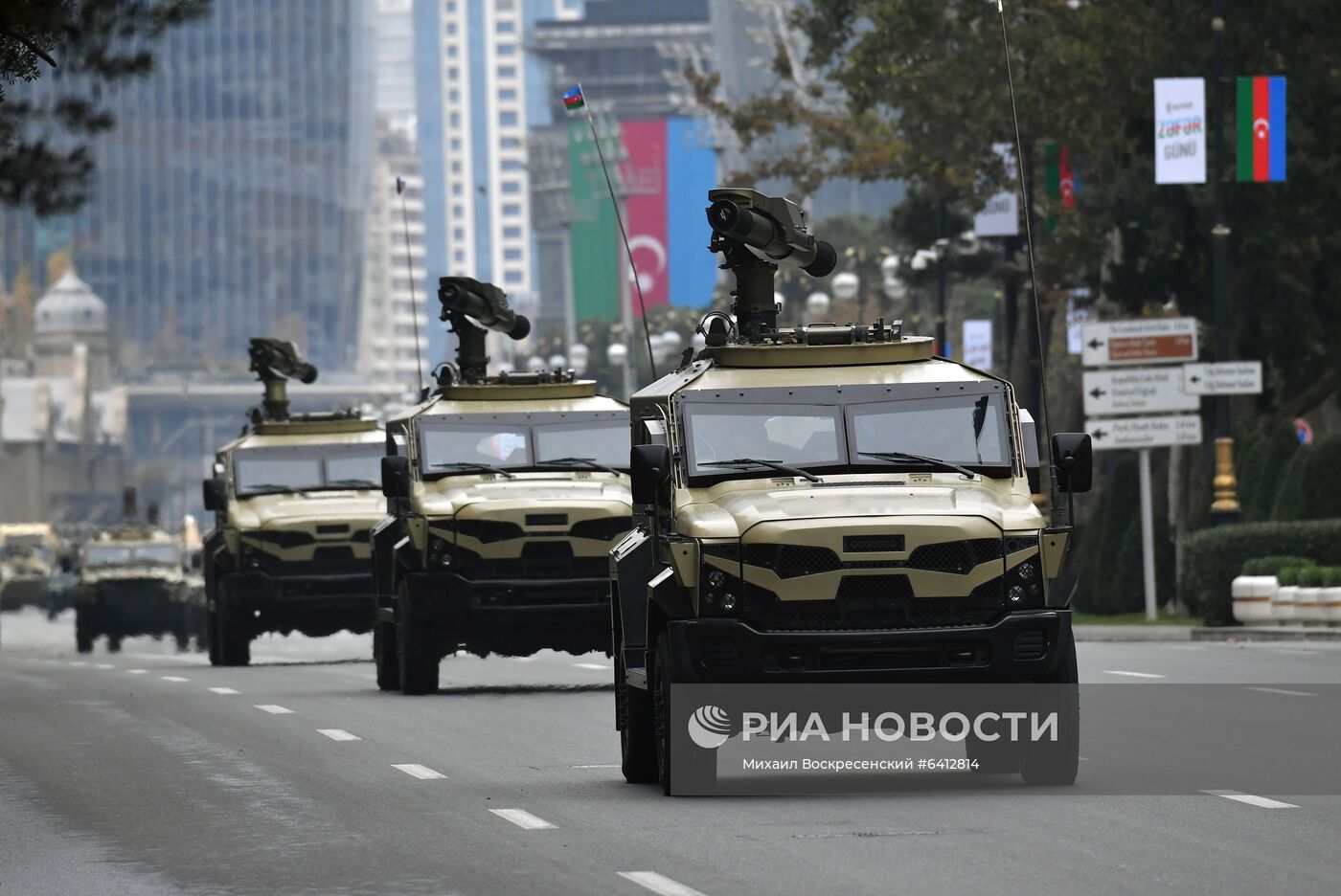 Репетиция военного парада в Баку