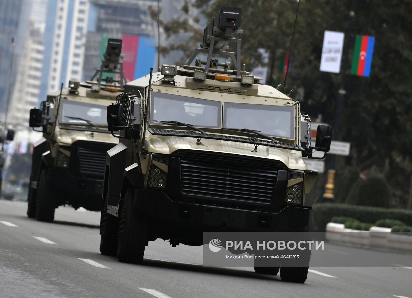 Репетиция военного парада в Баку