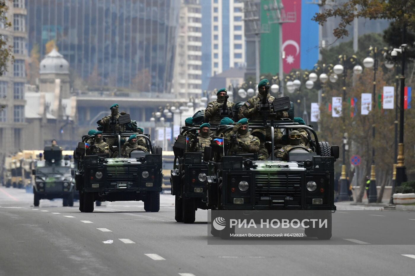 Репетиция военного парада в Баку