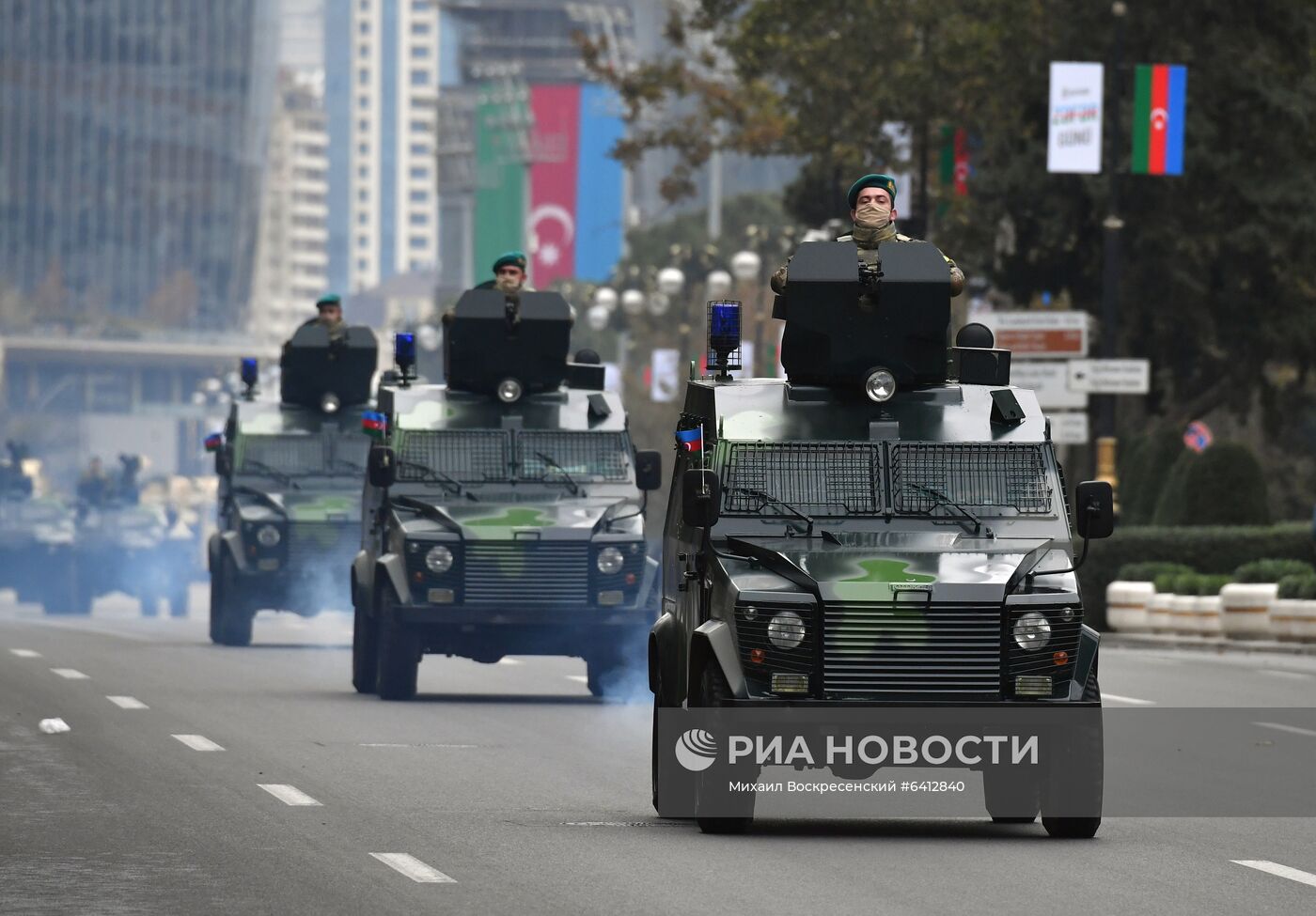 Репетиция военного парада в Баку