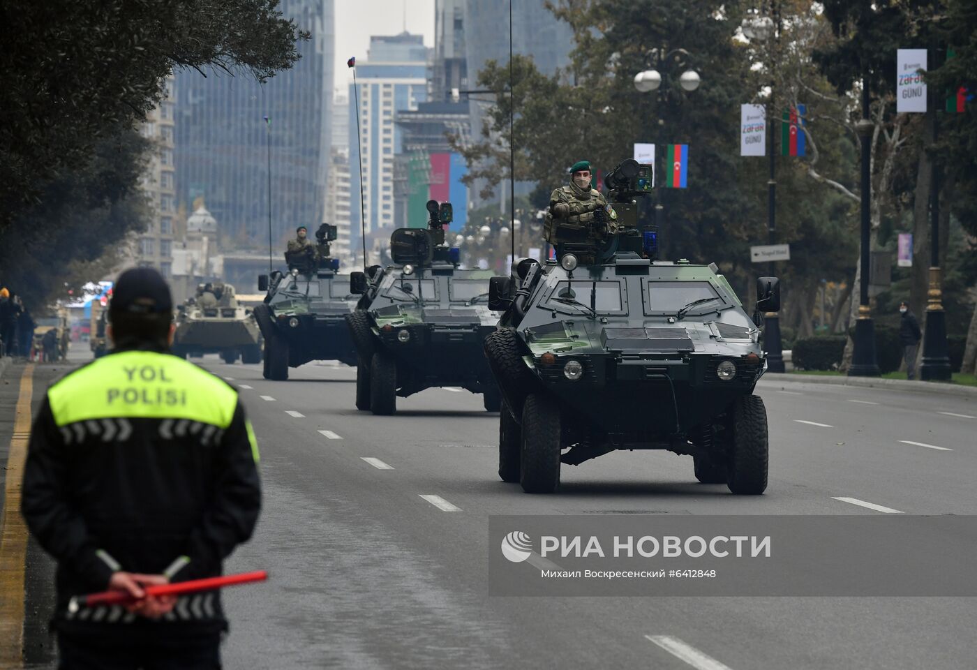 Репетиция военного парада в Баку