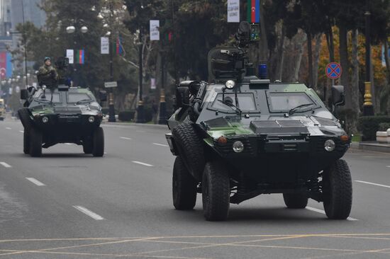 Репетиция военного парада в Баку