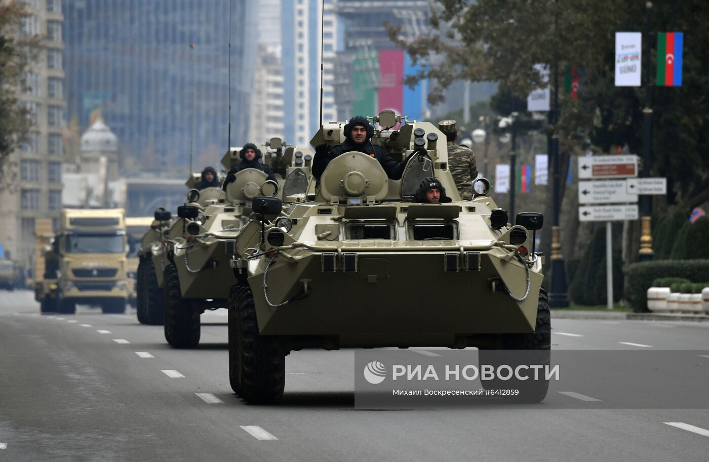 Репетиция военного парада в Баку