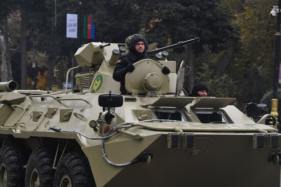 Репетиция военного парада в Баку