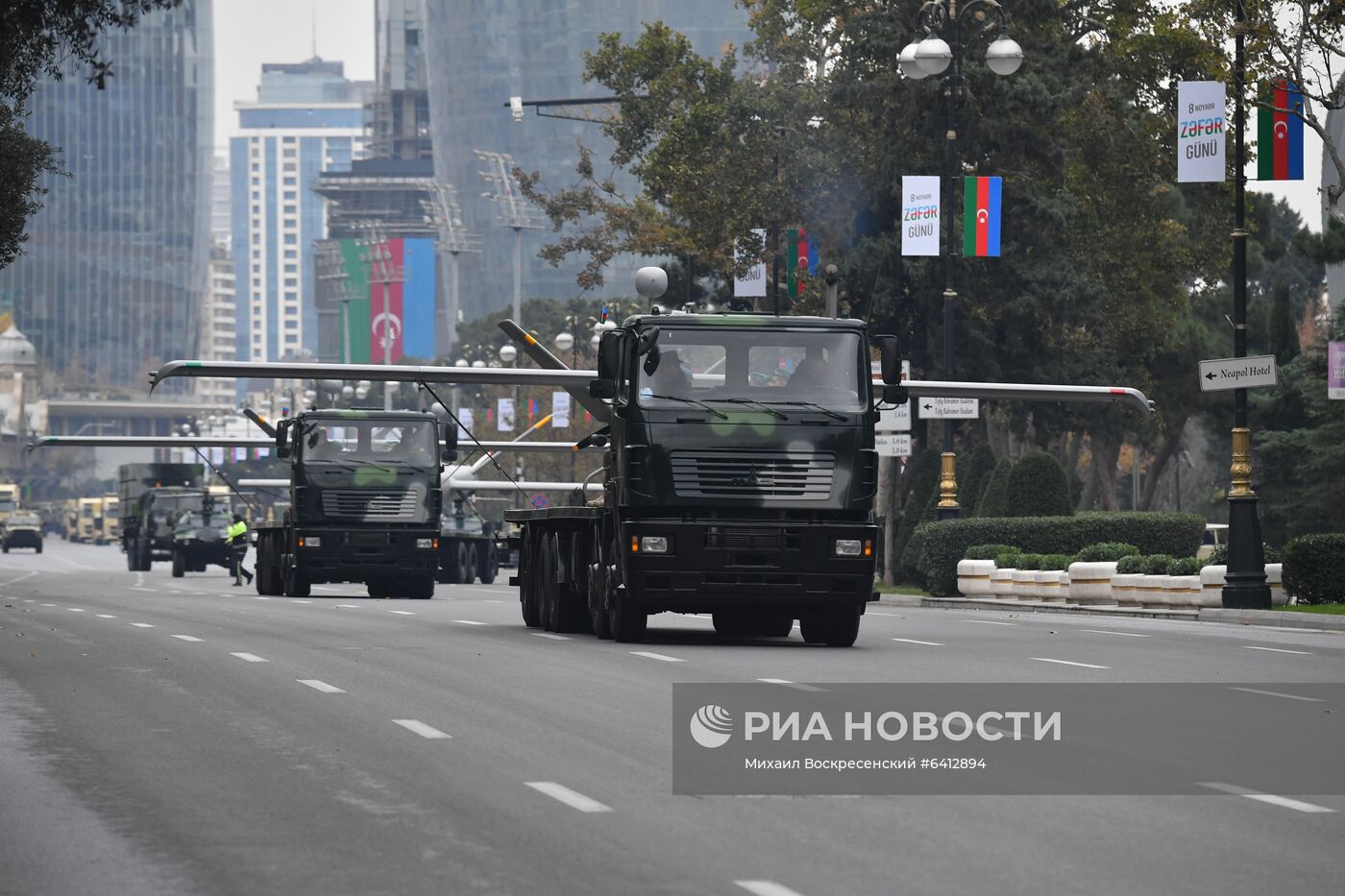 Репетиция военного парада в Баку