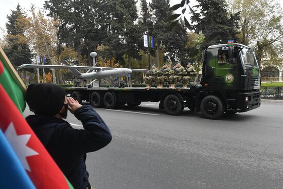 Репетиция военного парада в Баку