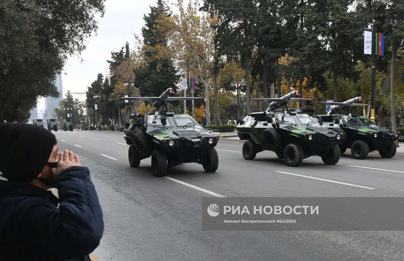 Репетиция военного парада в Баку