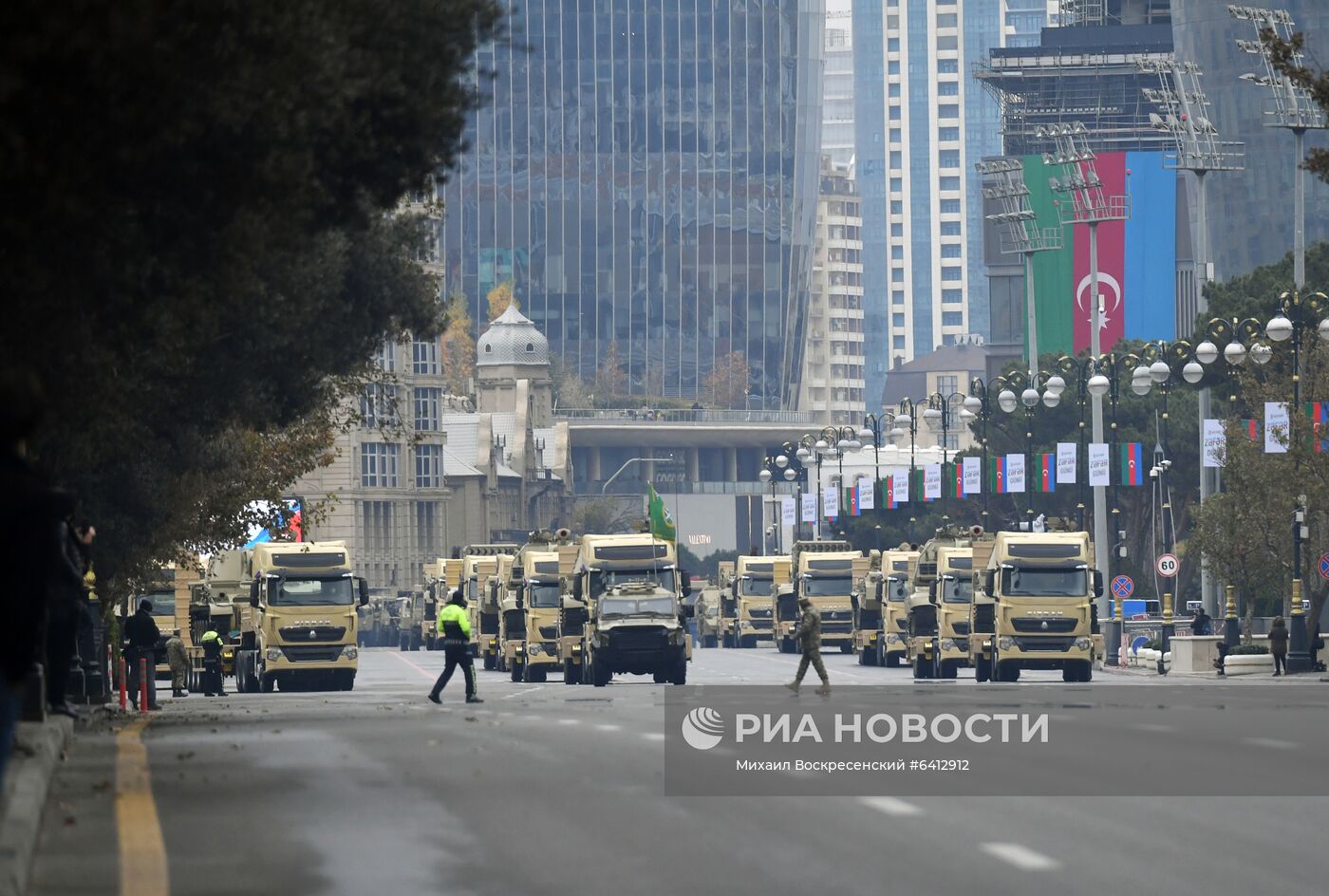 Репетиция военного парада в Баку