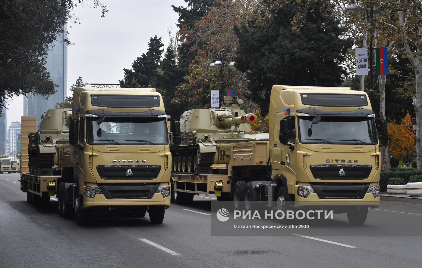 Репетиция военного парада в Баку