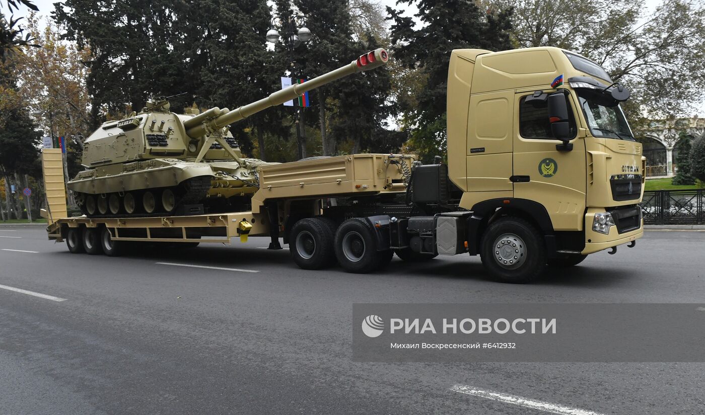 Репетиция военного парада в Баку