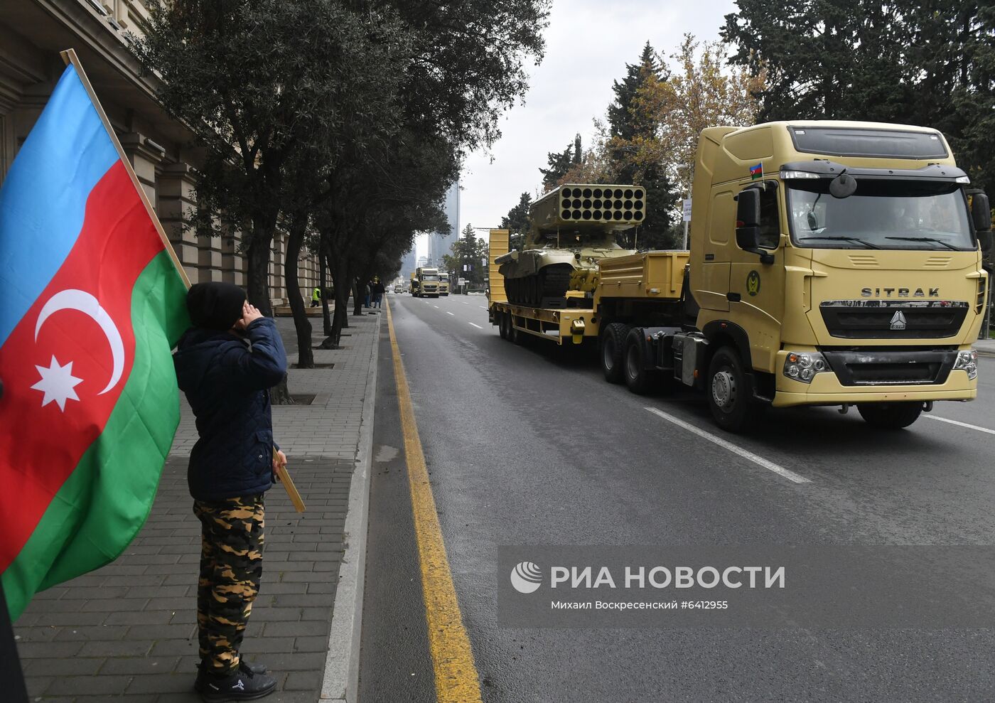 Репетиция военного парада в Баку