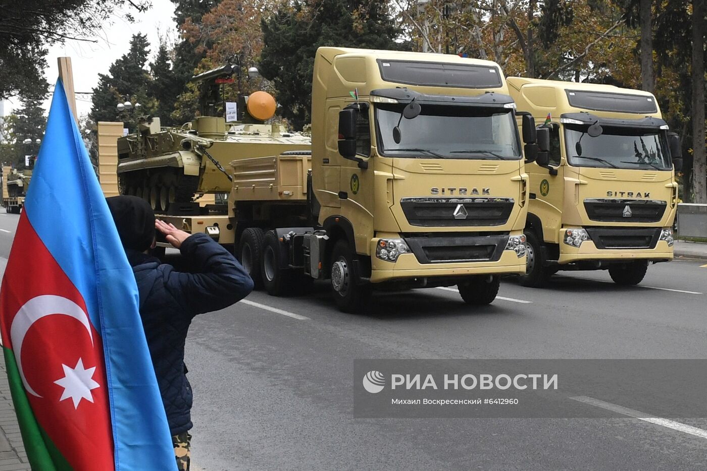 Репетиция военного парада в Баку