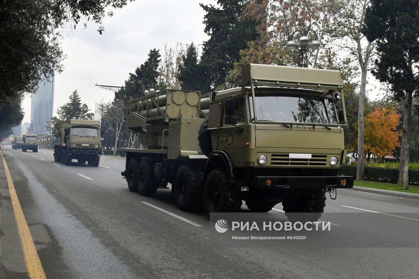 Репетиция военного парада в Баку