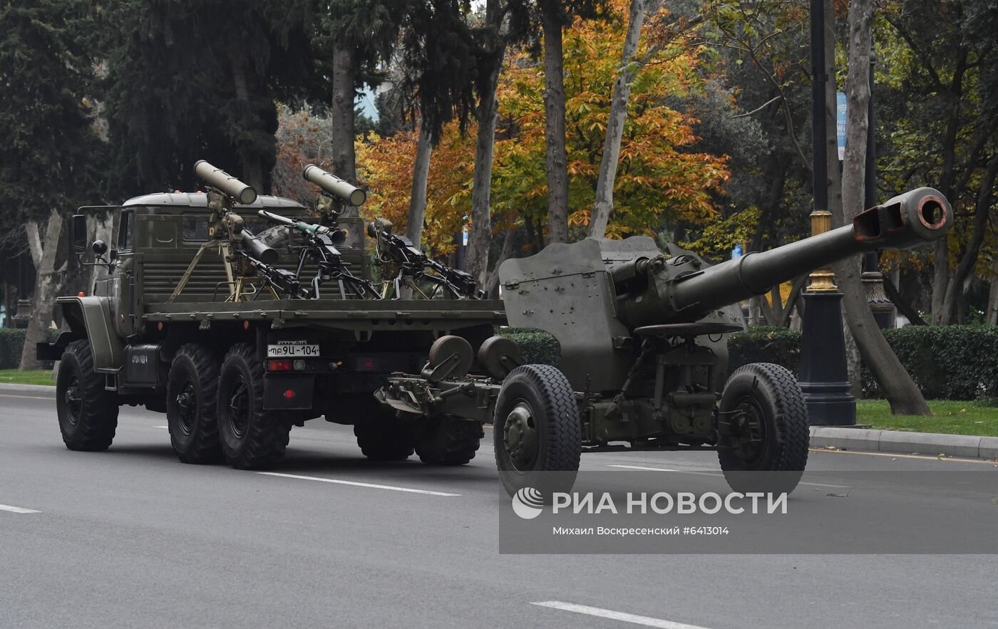 Репетиция военного парада в Баку