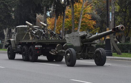 Репетиция военного парада в Баку