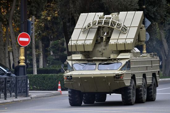 Репетиция военного парада в Баку