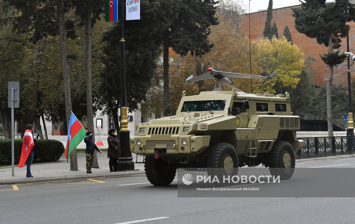 Репетиция военного парада в Баку