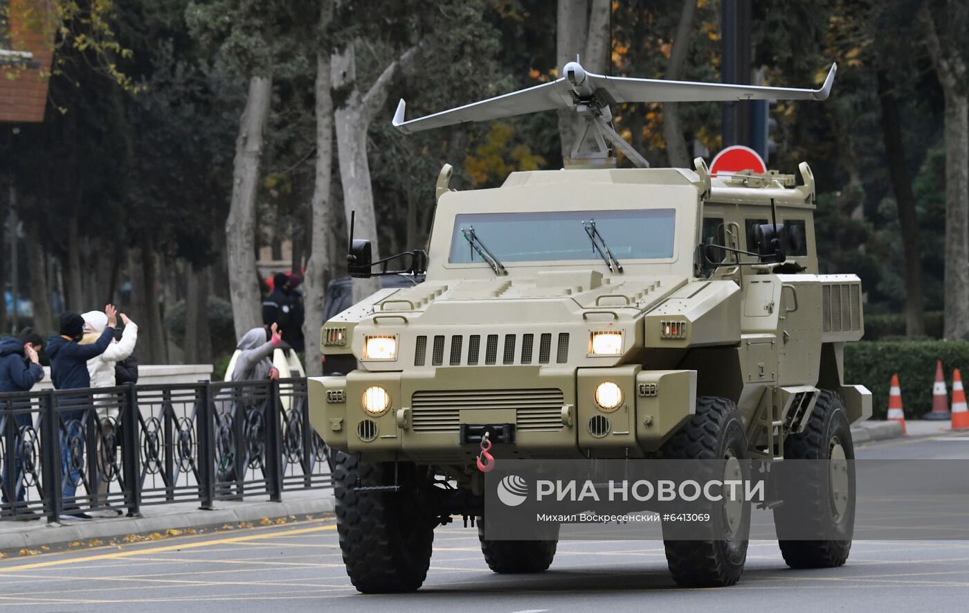 Репетиция военного парада в Баку