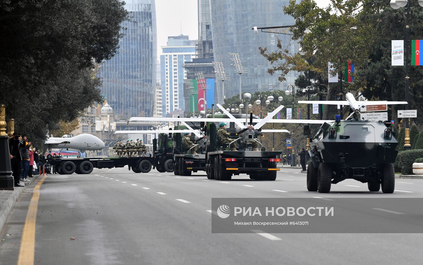 Репетиция военного парада в Баку