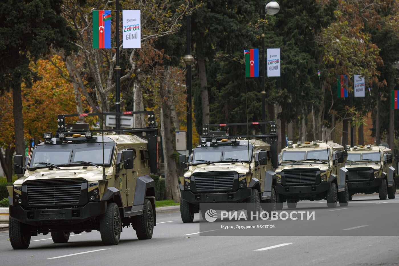 Репетиция военного парада в Баку