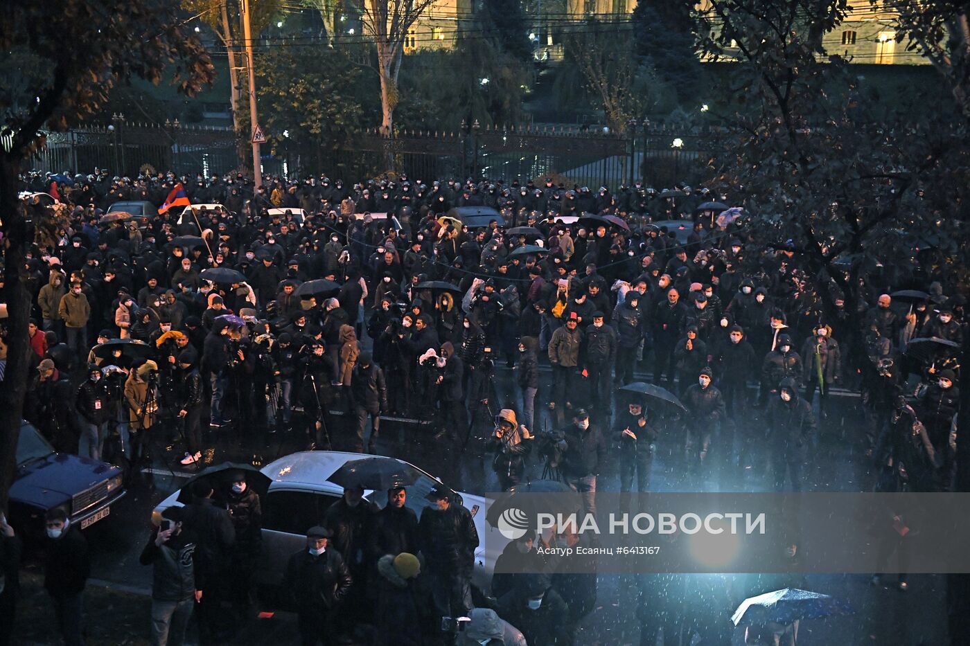 Акция протеста оппозиции в Ереване