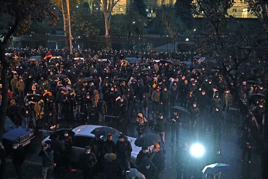 Акция протеста оппозиции в Ереване