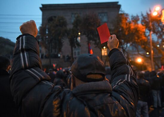 Акция протеста оппозиции в Ереване
