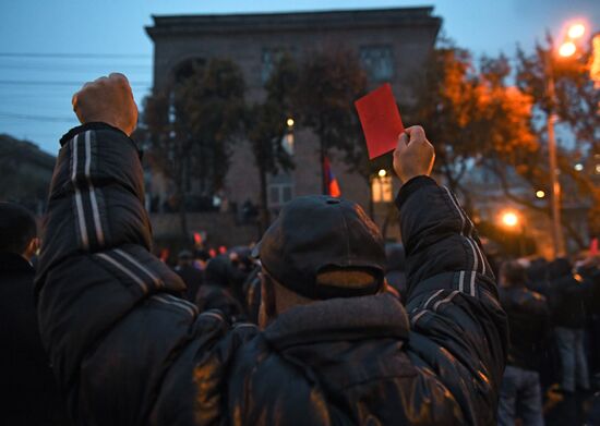 Акция протеста оппозиции в Ереване