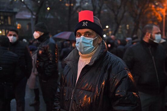 Акция протеста оппозиции в Ереване