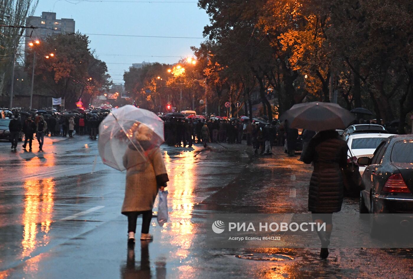 Акция протеста оппозиции в Ереване