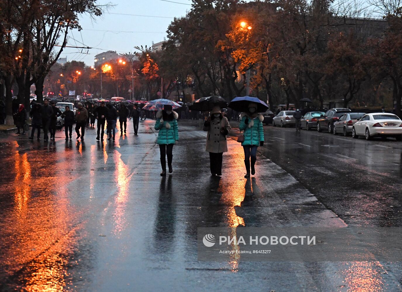 Акция протеста оппозиции в Ереване