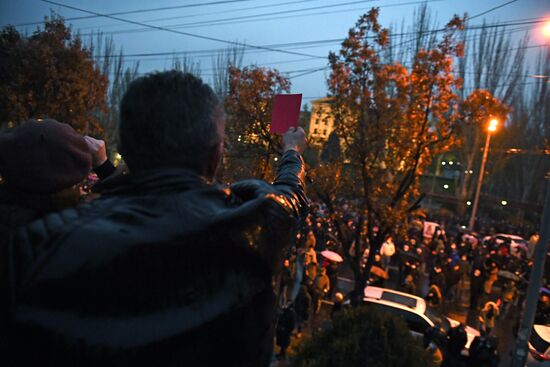 Акция протеста оппозиции в Ереване