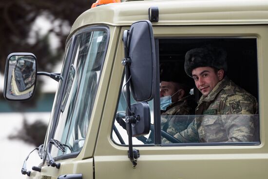 Репетиция военного парада в Баку