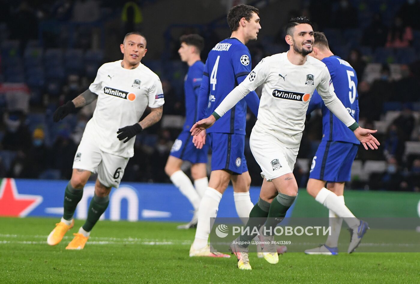 Футбол. Лига чемпионов. Матч "Челси" – "Краснодар"