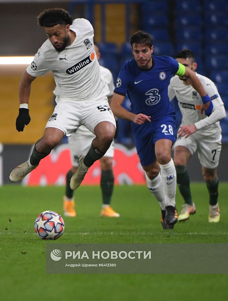 Футбол. Лига чемпионов. Матч "Челси" – "Краснодар"