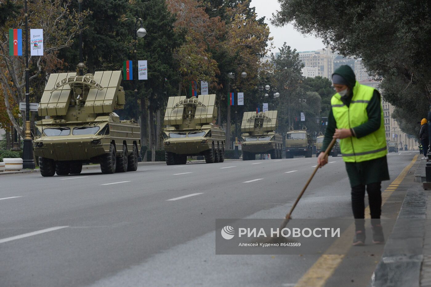 Репетиция военного парада в Баку