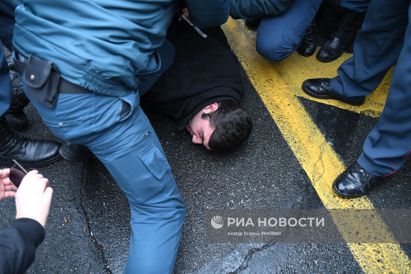 Акция протеста в Ереване