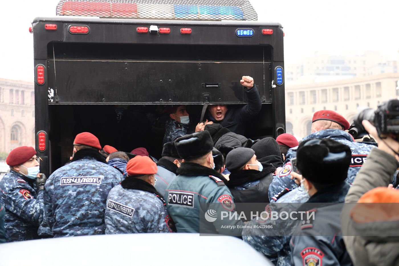 Акция протеста в Ереване