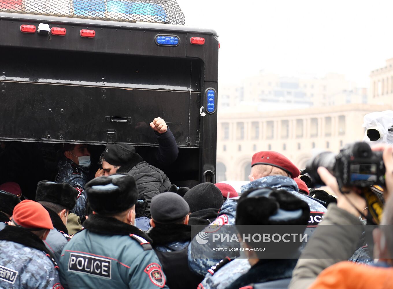 Акция протеста в Ереване