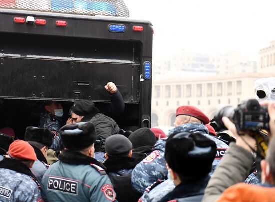 Акция протеста в Ереване