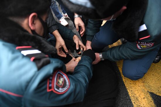 Акция протеста в Ереване